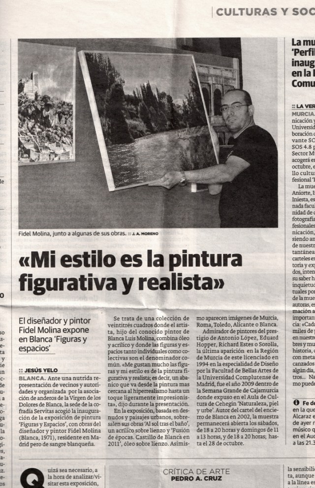 La Verdad (Murcia). 15 de octubre de 2011.