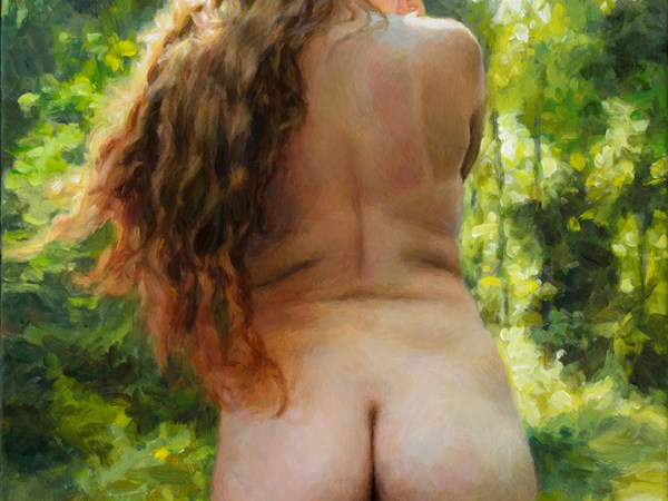 Desnuda en el&nbsp;bosque